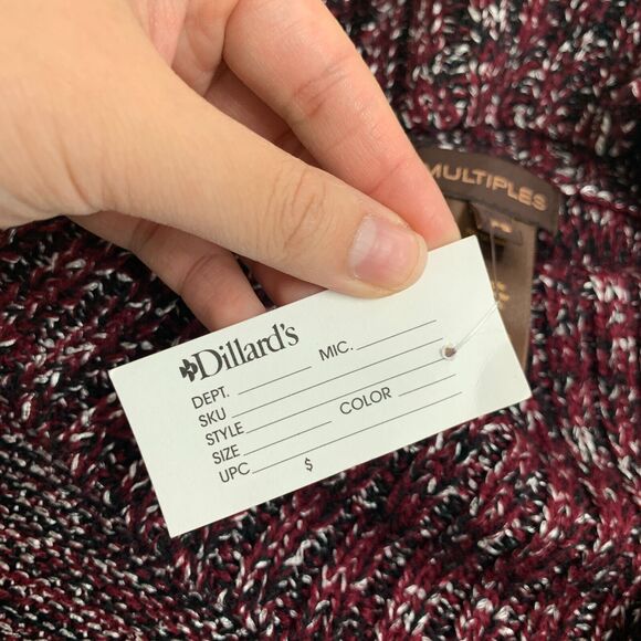 Multiples Sweater Womens PS Petite Small Marled Knit Cowl Neck Dolman Sleeves - Picture 9 of 13